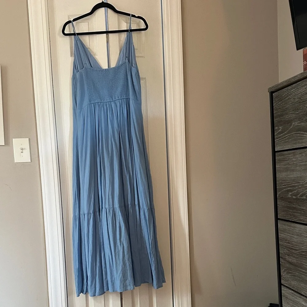 Abercrombie & Fitch Light Blue Maxi Dress